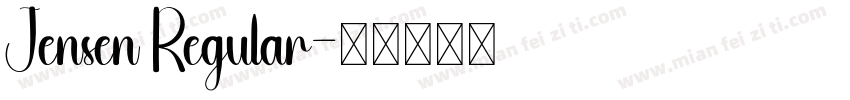 Jensen Regular字体转换
